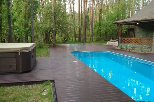 Тераса біля басейну з термоясеня в Конча-Заспі галерея (2)